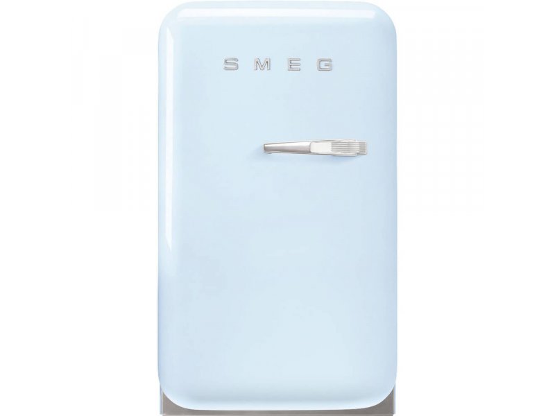 Smeg FAB5LPB6 голубой — мини-холодильник в ретро-стиле, вид спереди