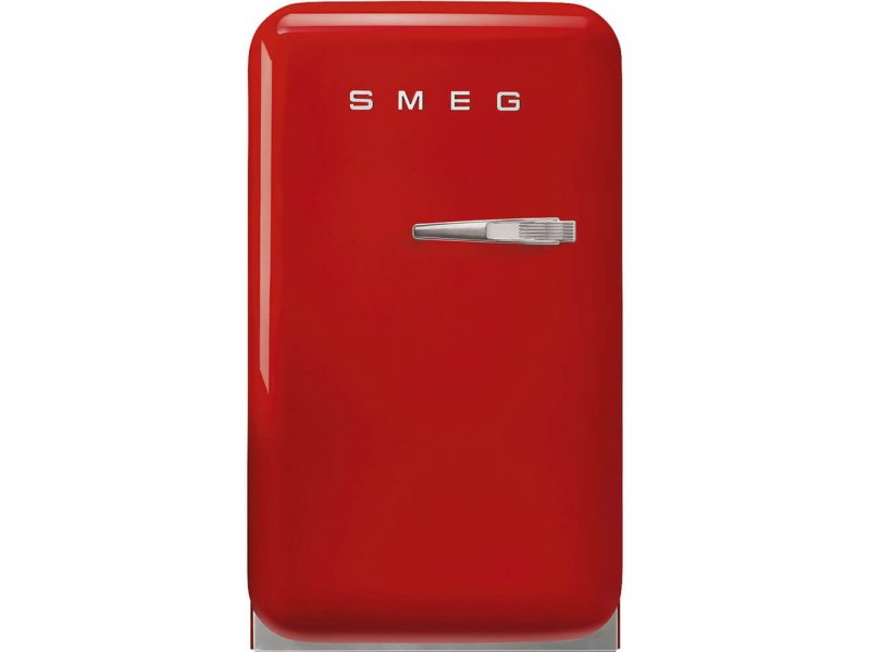 Smeg FAB5LRD6 красный компактный холодильник ретро-дизайн вид спереди