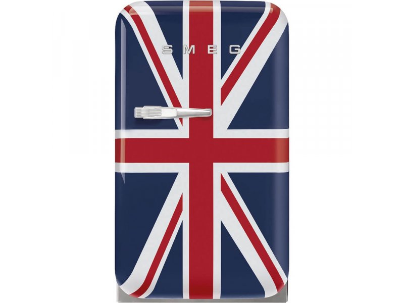 Smeg FAB5RDUJ6 синий &mdash; вид спереди, дизайн в стиле британского флага