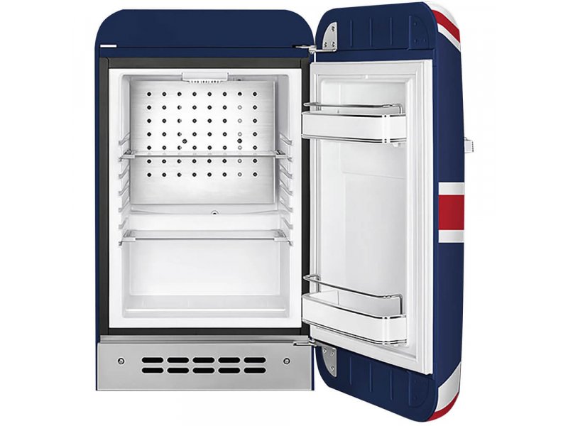Smeg FAB5RDUJ6 открытый &mdash; внутренние полки, дверные полки, компоновка камеры 34 л