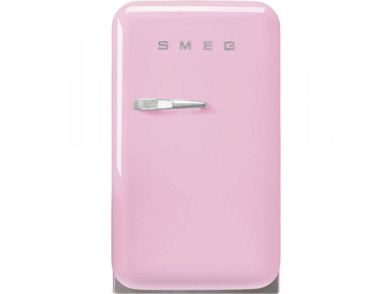 Smeg FAB5RPK6 розовый однокамерный холодильник ретро-дизайн вид спереди