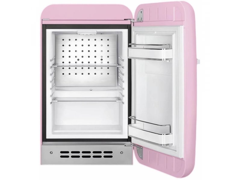 Smeg FAB5RPK6 внутреннее пространство 34 литра две стеклянные полки отсек на двери