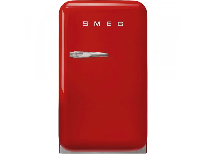 Smeg FAB5RRD6 красный мини-холодильник ретро-дизайн на подставке хромированная ручка