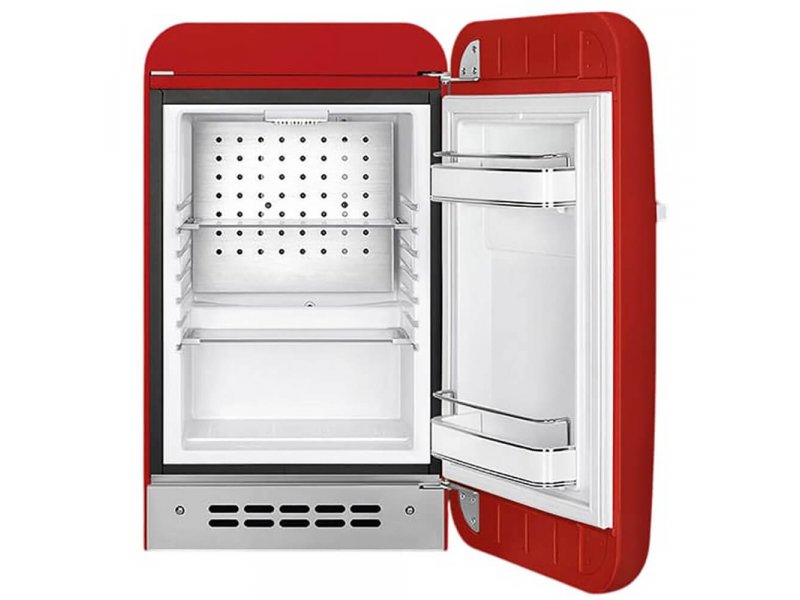 Smeg FAB5RRD6 открытый интерьер стеклянные полки регулируемые два отделения на двери LED-освещение