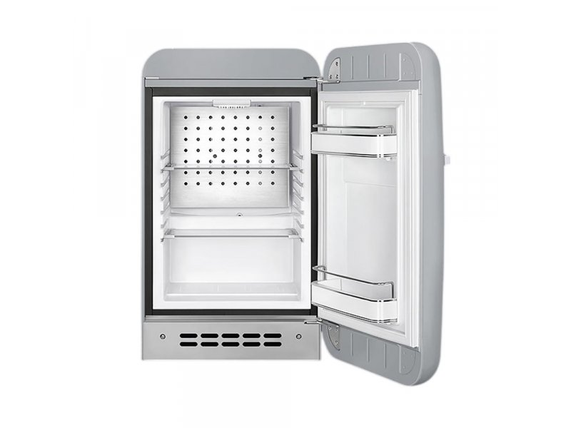 Smeg FAB5RSV6 открытый — 2 стеклянные полки, 2 полки на двери, LED-освещение внутри