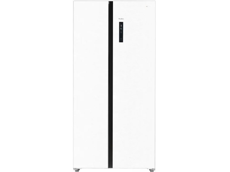 Tesler RSD-537BI Side-by-Side белый, вид спереди, внешний дисплей управления