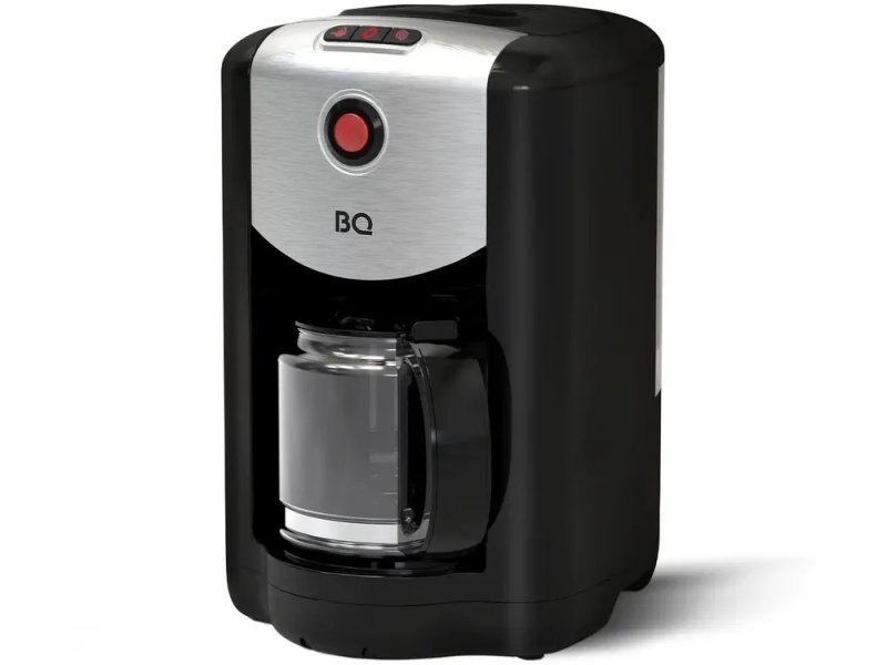 BQ CM1009 черный — капельная кофеварка со встроенной кофемолкой, вид спереди