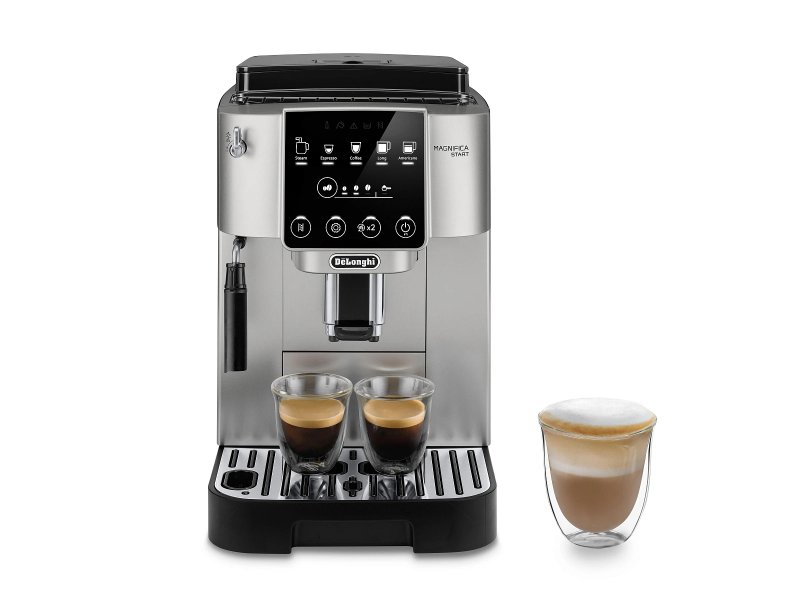 DeLonghi ECAM220.30.SB — автоматическая кофемашина с двумя чашками готового эспрессо