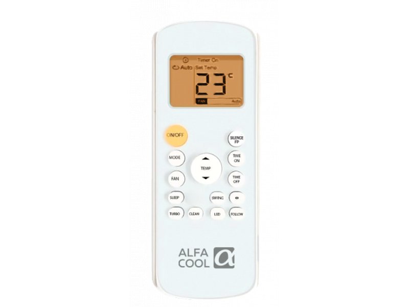 Alfacool Apus Inverter 2024 APFI-09CH пульт управления с дисплеем кнопки режимов таймера и температуры