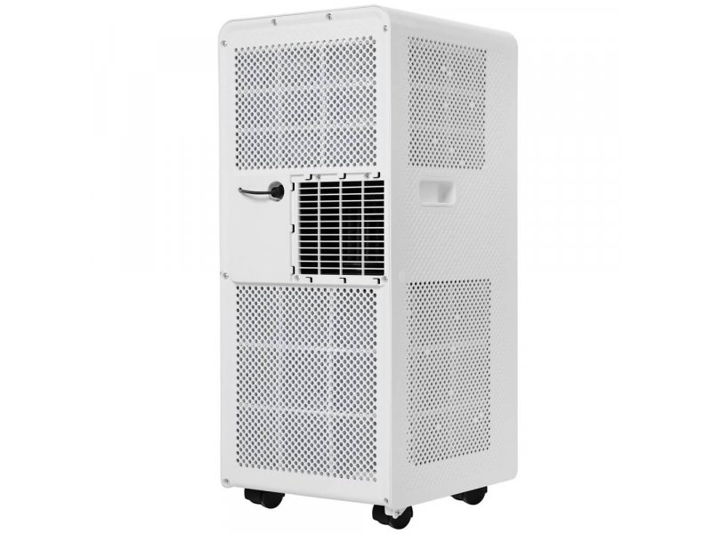Ballu Stella BPAC-07 EG/N6 с открытой дверцей — внутренние компоненты, компрессор и радиатор