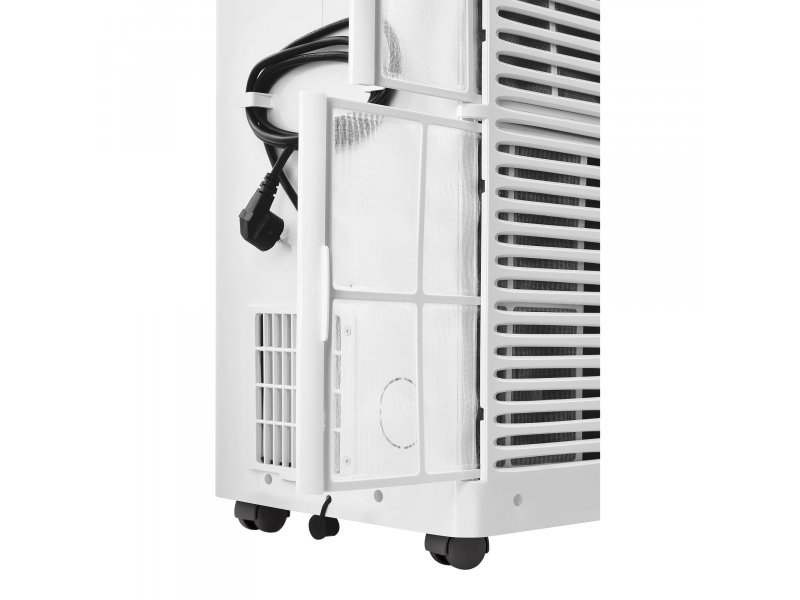 Ballu Smart Pro BPAC-20 CE_20Y задняя и нижняя часть, роликовые ножки, порты подключения шланга