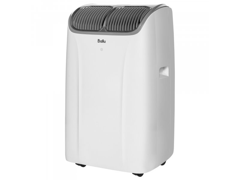 Ballu Platinum X4 BPHS-12 HX/N3 мобильный кондиционер белый на колёсиках — вид спереди