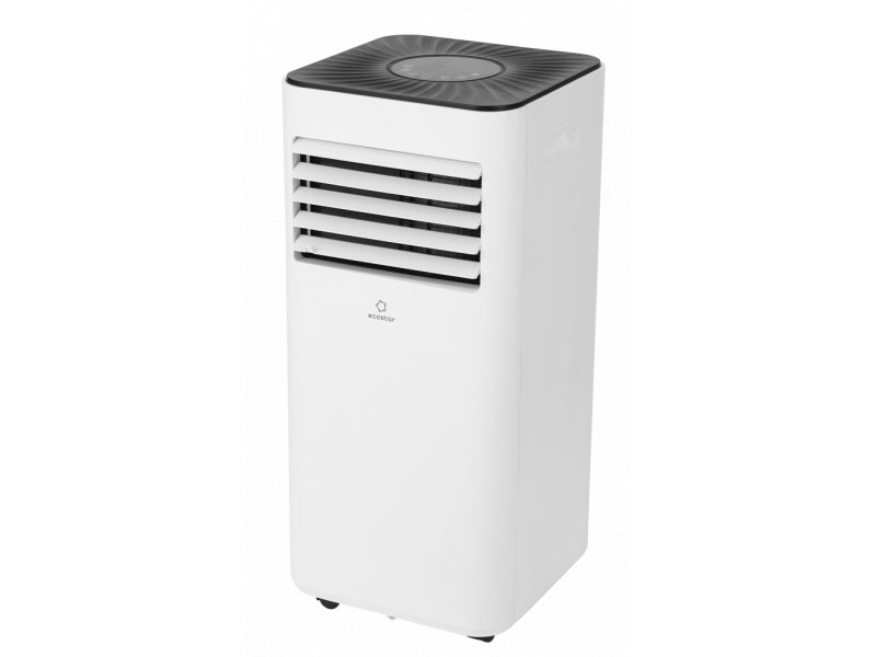 Ecostar Desire KV-DS07CH-E мобильный кондиционер вид спереди под углом белый корпус