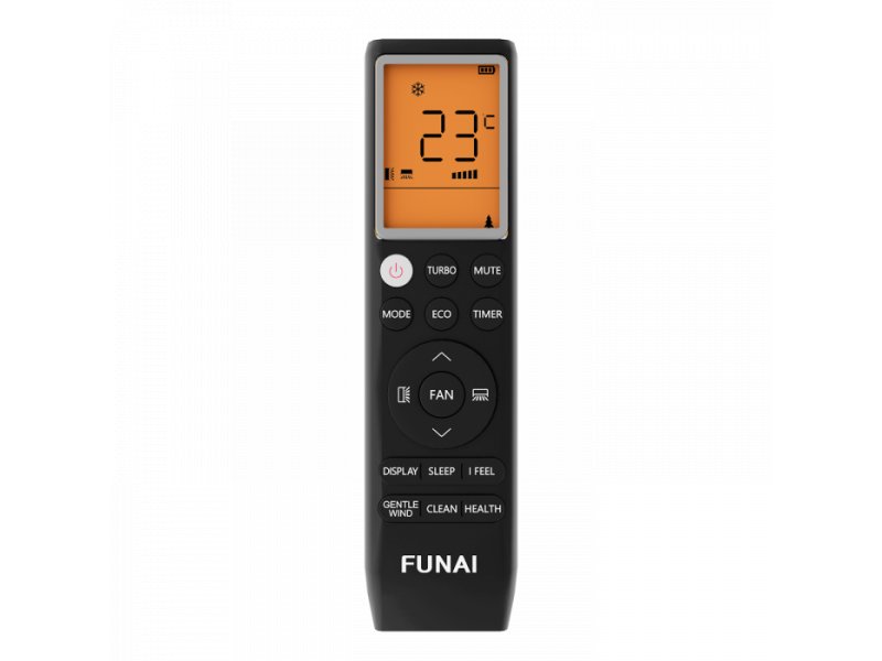 Funai Kadzoku RAC-KD35HP.D02 пульт ДУ — кнопки режимов, таймера и вентилятора