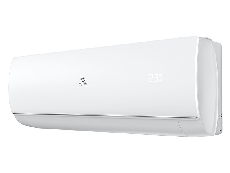 Royal Clima RC-PDC105HN боковой вид внутреннего блока глубина профиль корпус белый