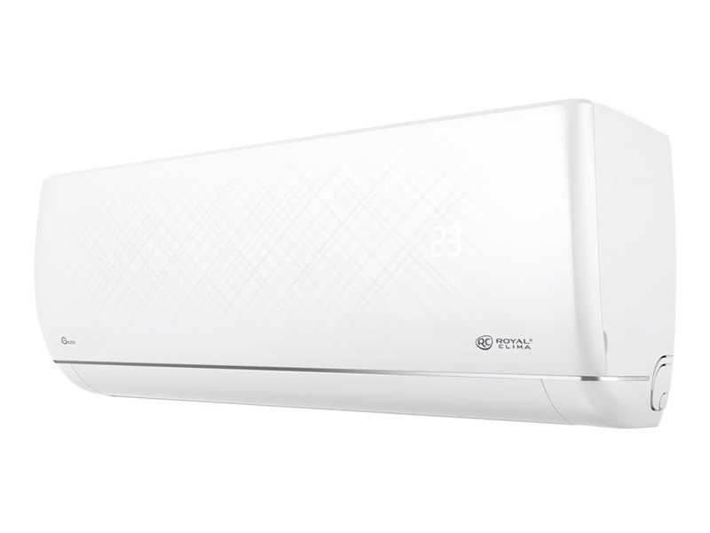 Royal Clima RC-RND28HN боковой профиль внутреннего блока компактный корпус 201 мм глубина