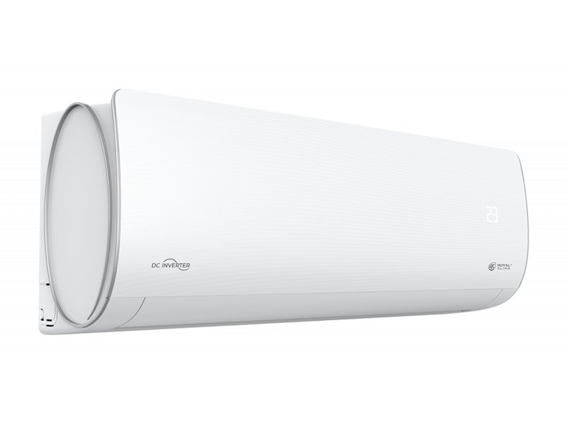 Royal Clima RCI-AR28HN открытая передняя панель внутреннего блока &mdash; логотип DC Inverter и конструкция корпуса