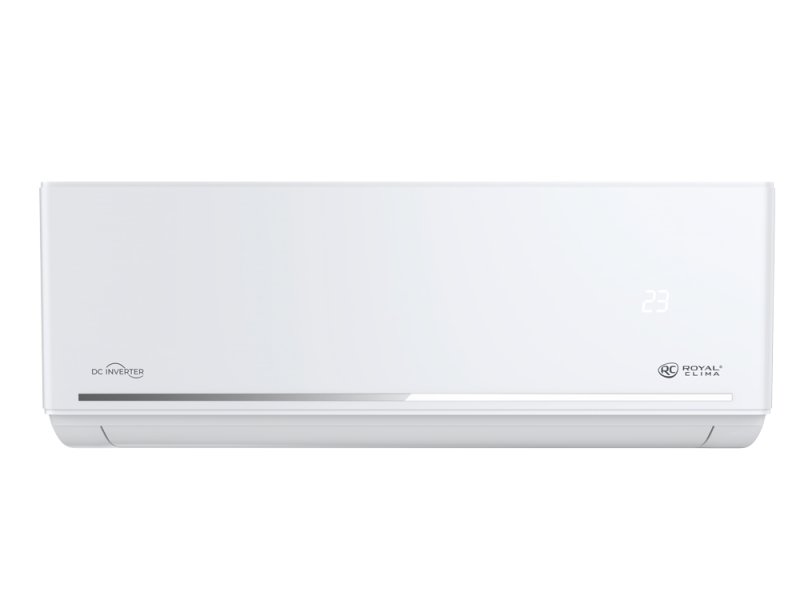 Royal Clima Felicita Inverter RCI-FCE24HN внутренний блок вид спереди белый корпус LED-дисплей