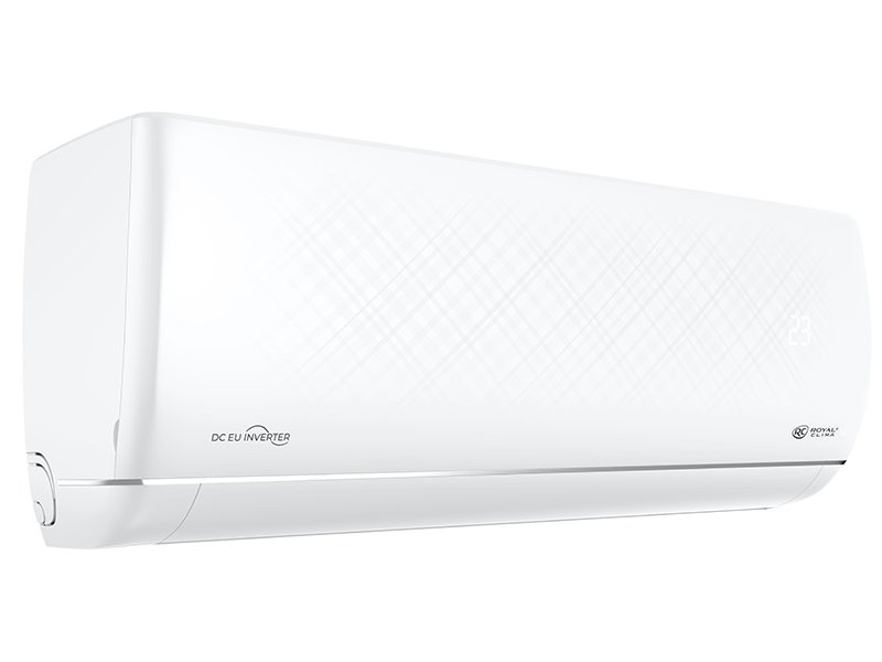 Royal Clima RCI-RND30HN внутренний блок, боковой вид, управляющий элемент на корпусе
