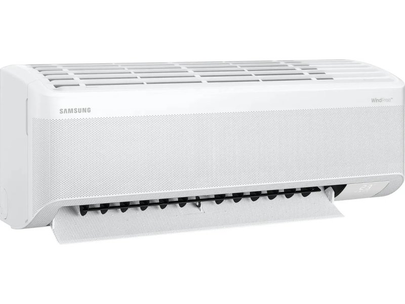 Samsung AR60F12C1DW боковой вид открытая жалюзийная система управления направлением воздуха