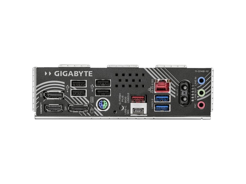 Gigabyte B850M Eagle WiFi6E задняя панель I/O — HDMI, DisplayPort x2, USB 3.2, сетевой порт RJ-45