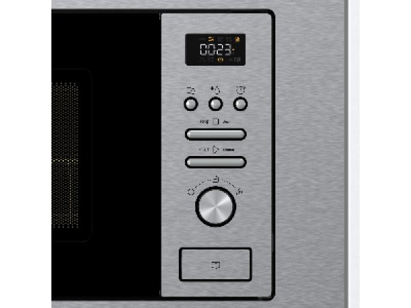 Gorenje BM201AM1X панель управления крупным планом — дисплей, кнопки режимов, механический регулятор