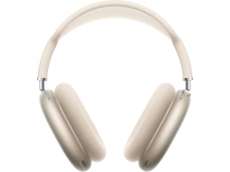 Apple AirPods Max 2 2026 цвет Starlight вид спереди текстильные чашки и дуга с мягкой подкладкой