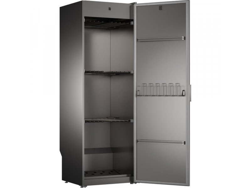 Asko DC7784V.T боковой профиль тонкий корпус конструкция дверцы несколько уровней полок