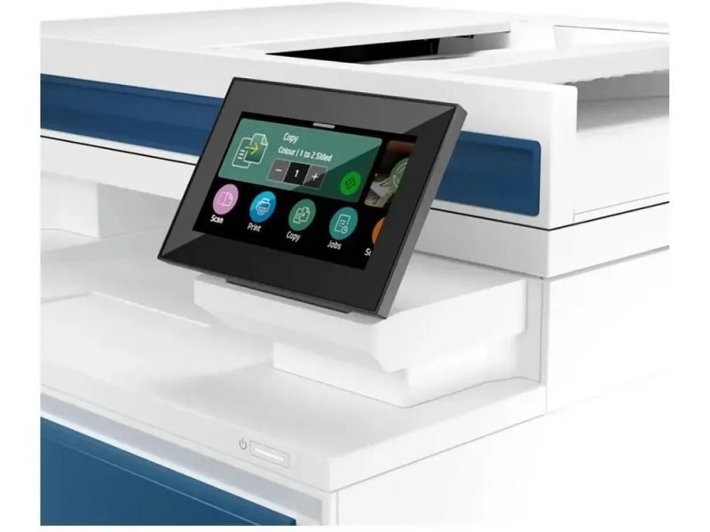 HP Color LaserJet Pro 4303fdw вид сзади разъём RJ-11 факс порты подключения