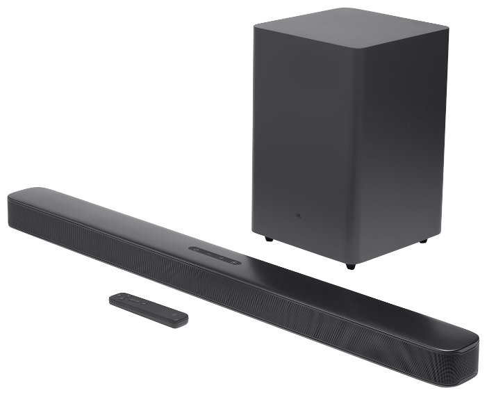 JBL Bar 2.1 Deep Bass полный комплект — звуковая панель, беспроводной сабвуфер и пульт