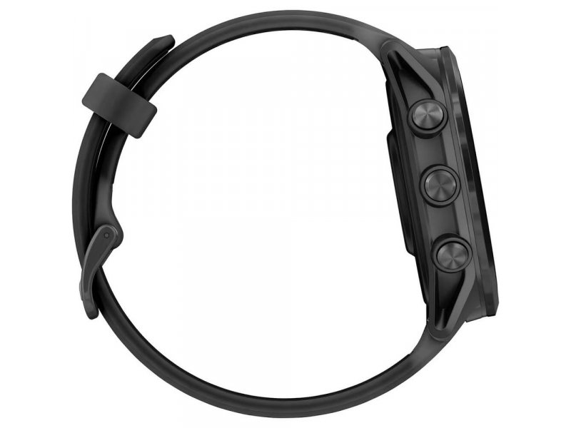 Garmin Forerunner 570 &mdash; боковые кнопки управления и регулируемая застёжка силиконового ремешка