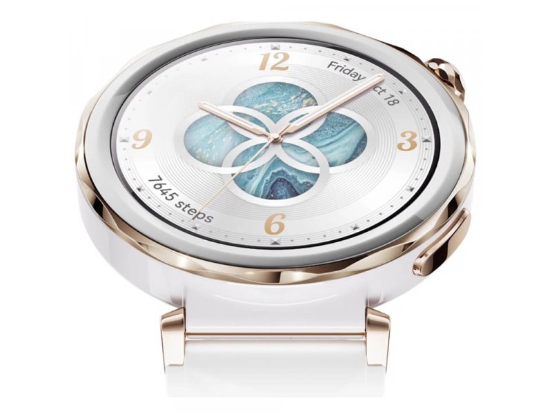 Huawei Watch GT 5 Pro Jana-B29F экран под углом яркость AMOLED отображение шагов белый корпус