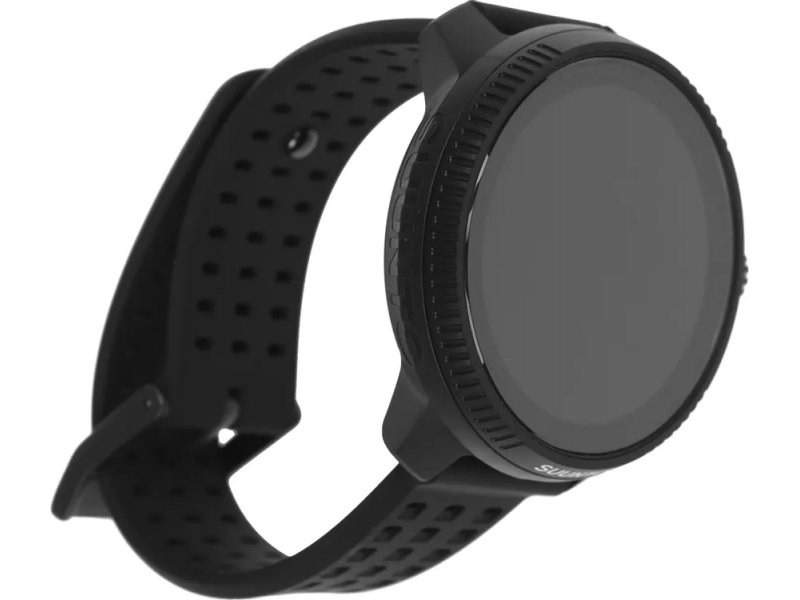Suunto Race три четверти вид круглый дисплей чёрный стальной корпус спортивный дизайн