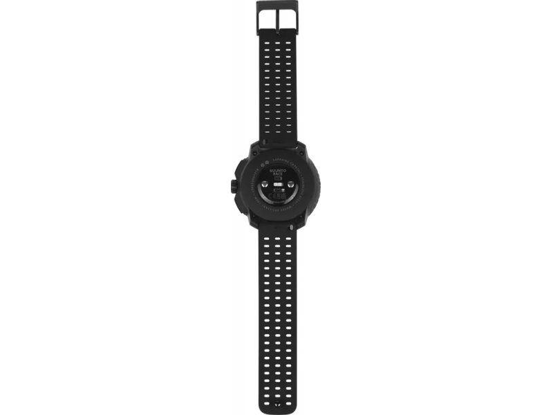 Suunto Race вид сверху с включённым экраном элементы управления на циферблате круглый формат
