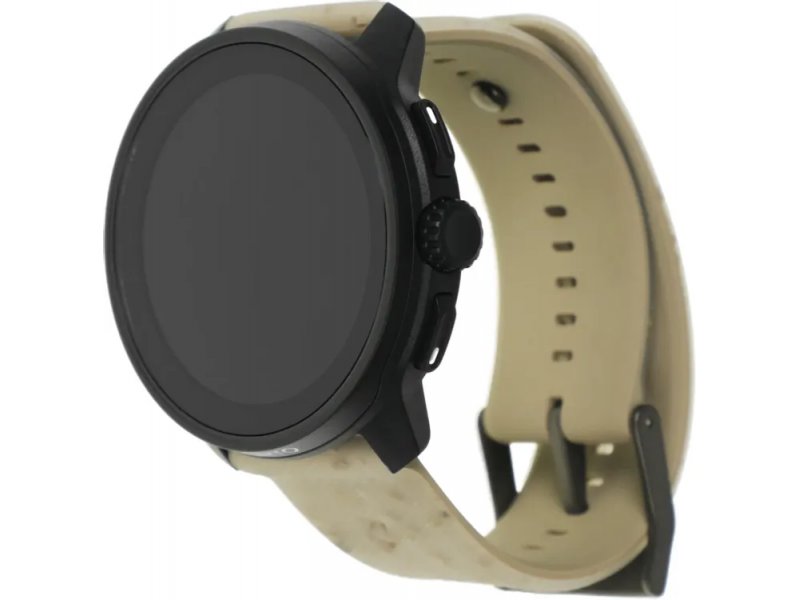 Suunto Race S Gravel Grey — боковой профиль с кнопками управления и минималистичным креплением ремешка