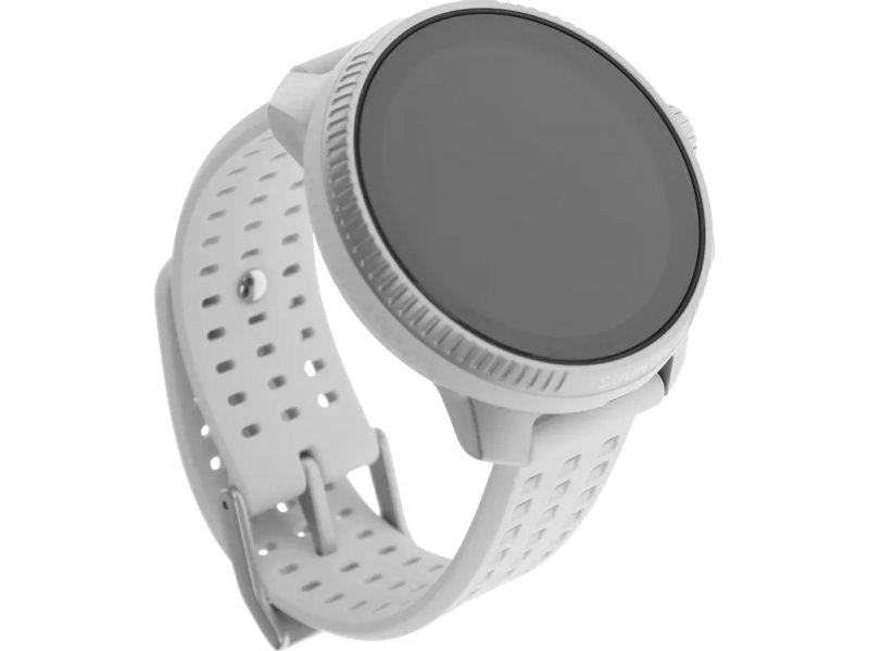 Suunto Race серый — полный профиль с перфорированным силиконовым ремешком