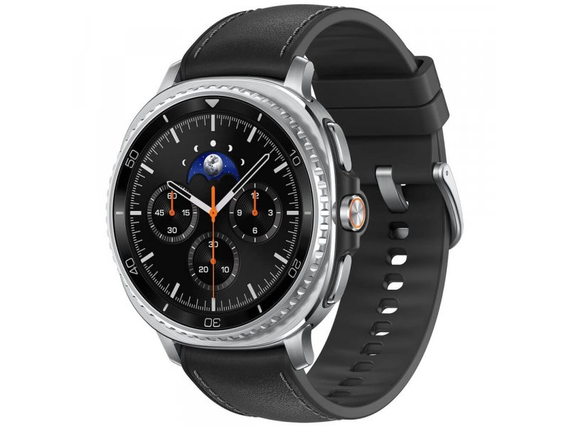 Samsung Galaxy Watch 8 Classic 46mm серебристый корпус с механическим безелем и циферблатом хронографа