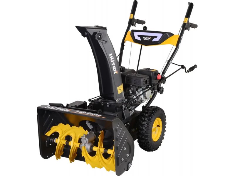 Huter SGC 4000B самоходный бензиновый снегоуборщик 7 л.с. вид спереди