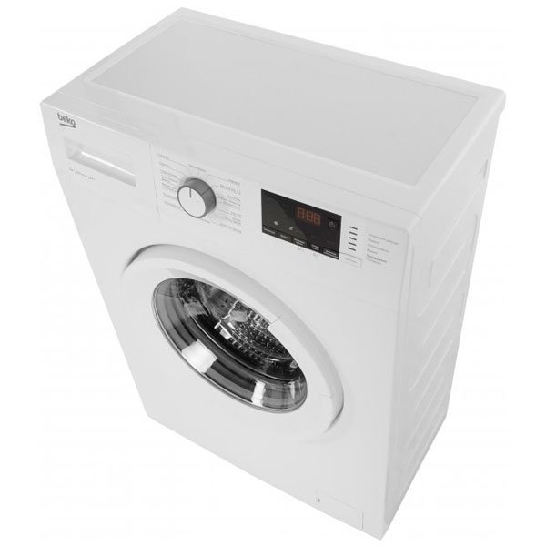 Beko WRS5512BWW панель управления с дисплеем — вид под углом