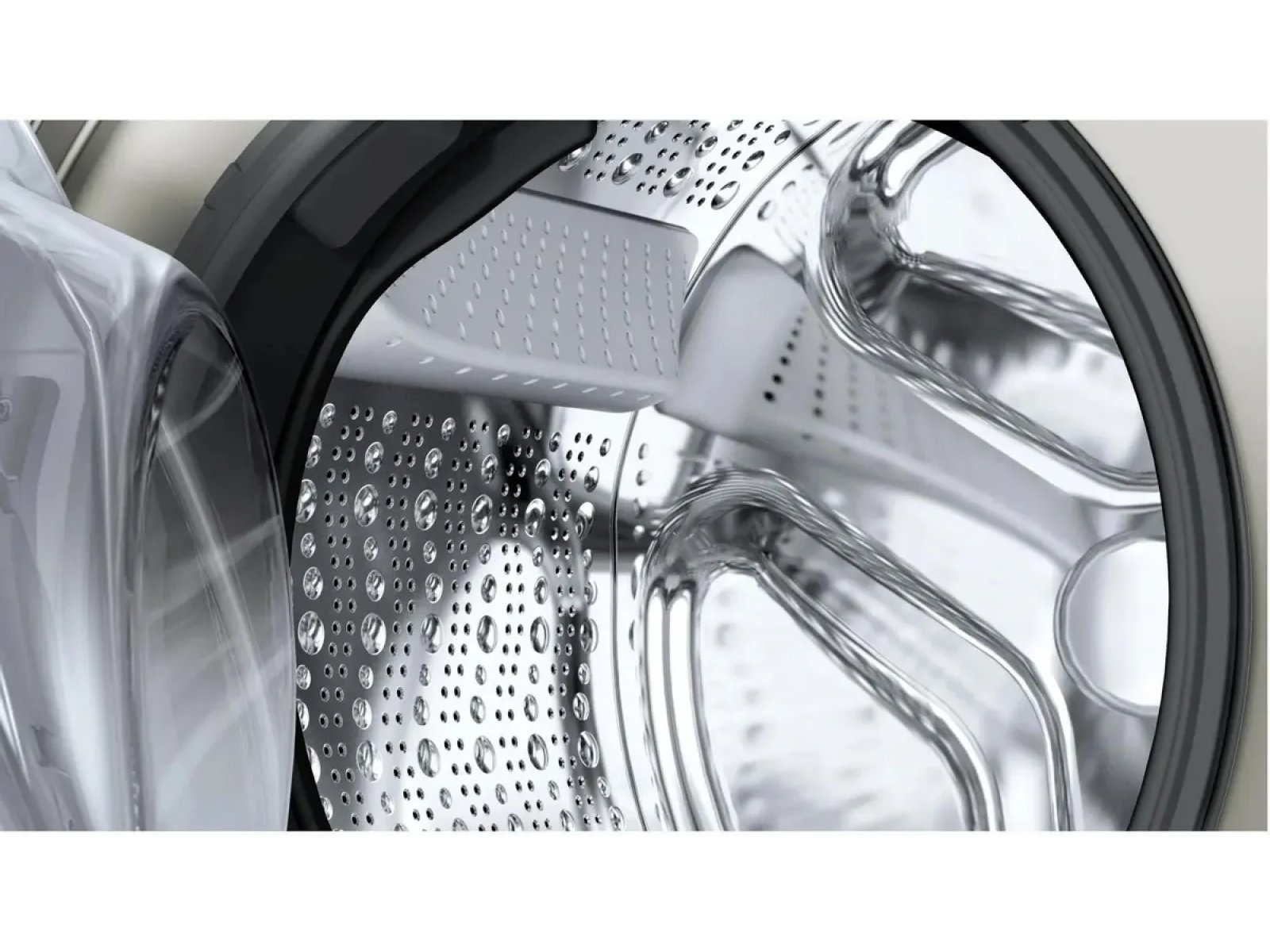 Bosch WGK244ZXME металлический барабан с отверстиями &mdash; нержавеющая сталь, равномерное распределение белья