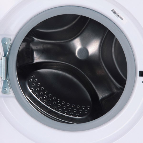 Indesit IWSD 51051 CIS внутренняя поверхность барабана с перфорацией &mdash; вид через открытый люк