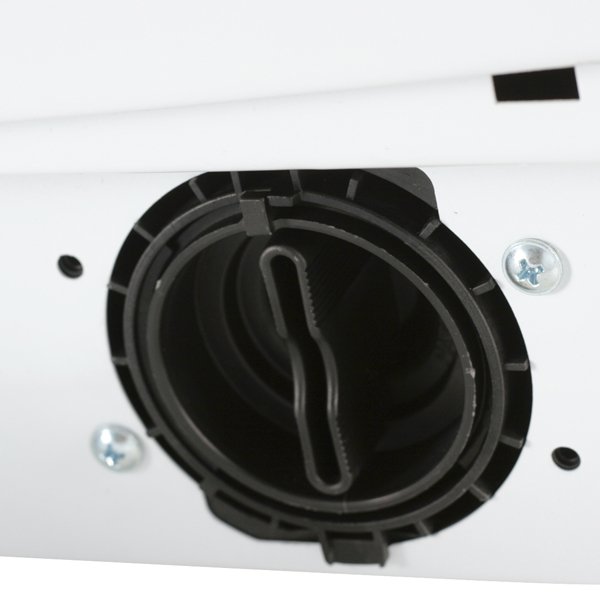 Indesit IWUC 4105 CIS &mdash; люк с резиновым уплотнением, механизм блокировки, металлический колпак