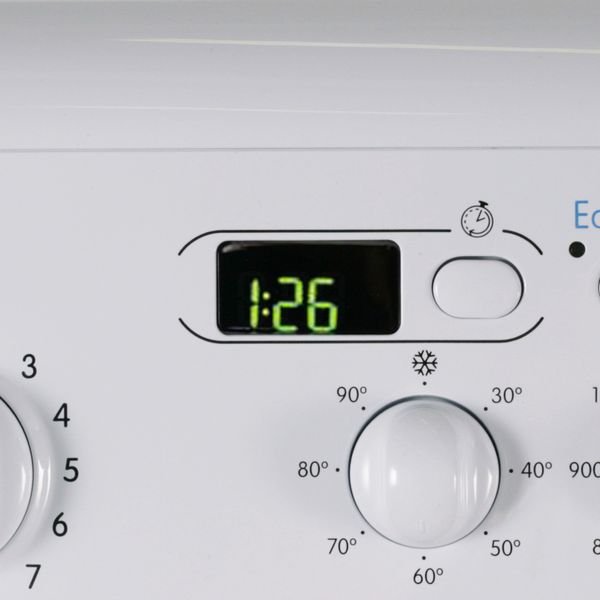 Indesit IWUD 4105 цифровой LED-дисплей показывает время цикла регулятор температуры