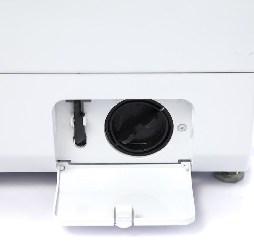 LG F1096TD3 нижняя панель доступ к ворсовому фильтру сливной пробке