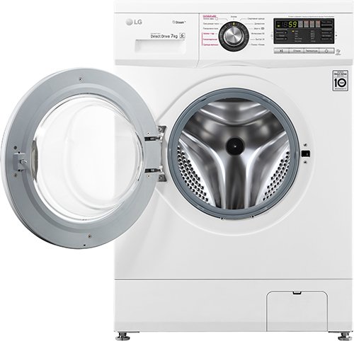 LG F12M7HDS3 открытый люк барабан из нержавеющей стали с перфорацией