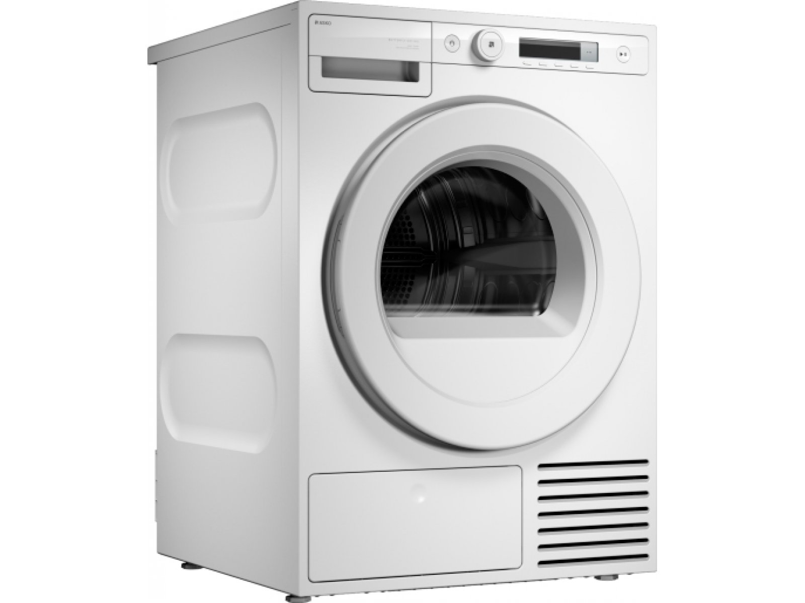 Asko T108HW боковой профиль — тонкий корпус и вентиляционные отверстия серии Classic