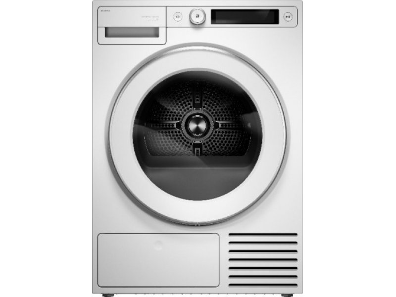 Asko T510HRXLW.P сушильная машина серии Style &mdash; вид спереди, белый корпус, TFT-панель управления