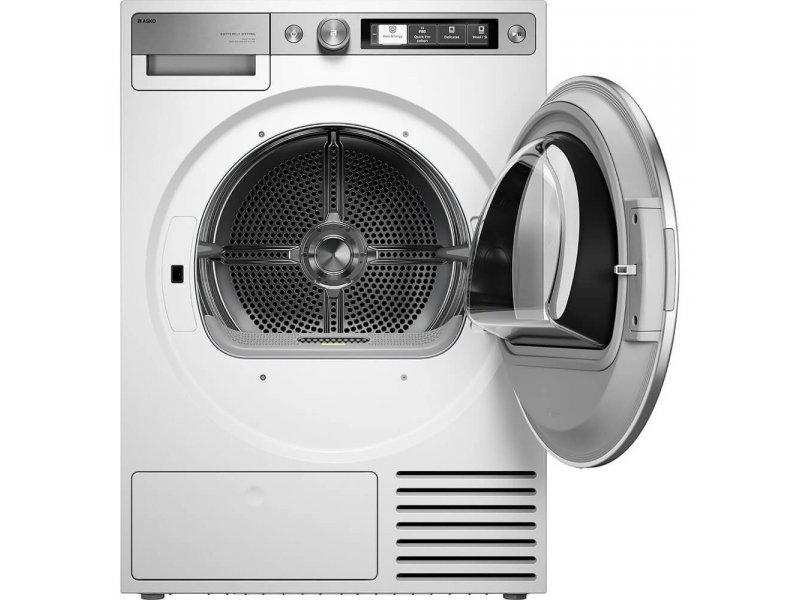 Asko T710HUXLW.P с открытым люком &mdash; барабан из нержавеющей стали и TFT-панель управления
