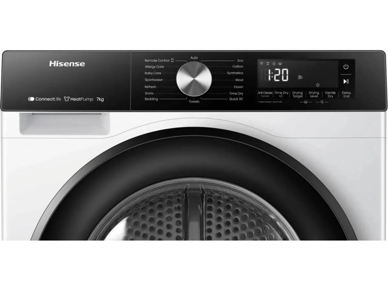 Hisense DH3S702UWDE панель управления с дисплеем и ротационным переключателем программ