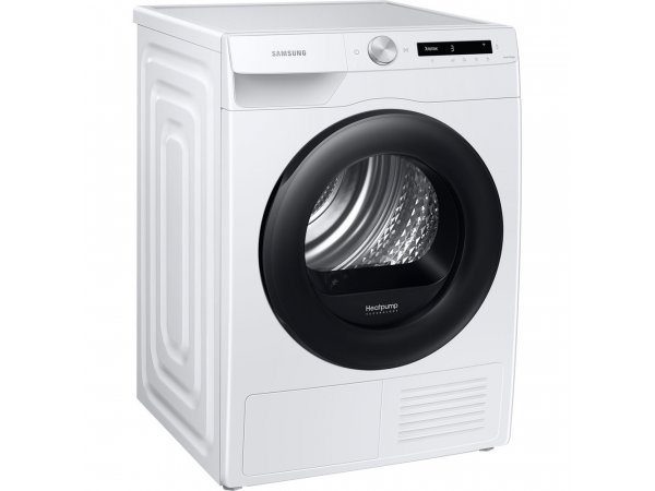 Samsung DV90T5240AW вид сбоку &mdash; компактный корпус глубиной 60 см